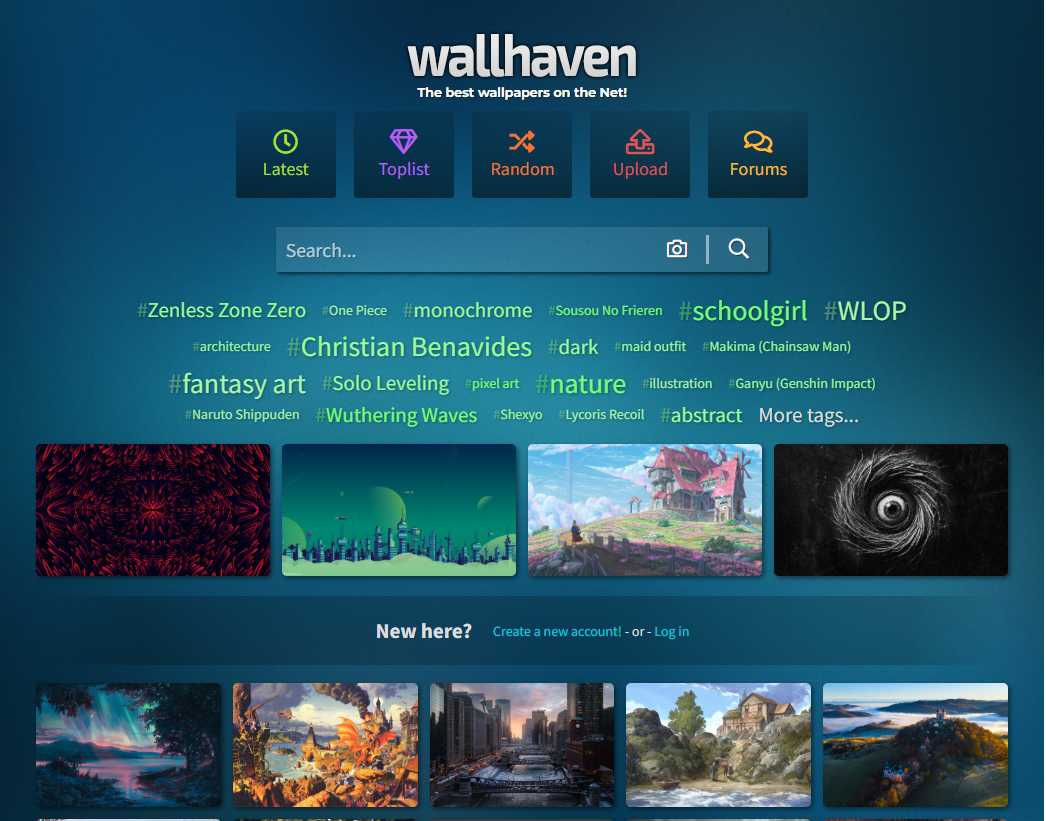 Wallhaven示意图